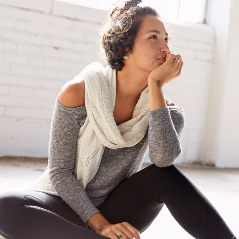 Aerie Cold Shoulder Sweater